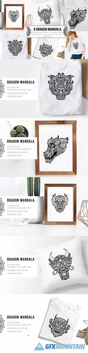 5 Dragon Bundle - Mandala 5794247