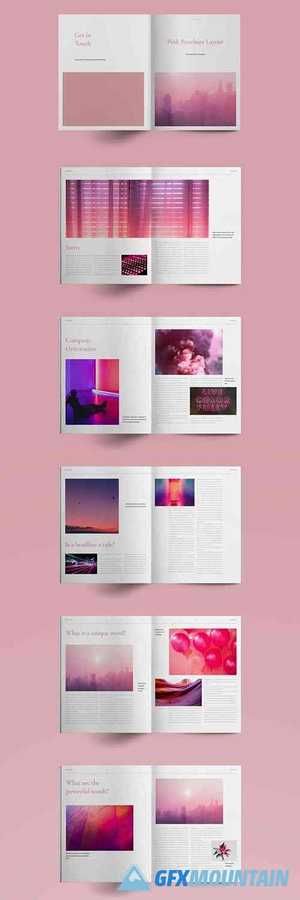Pink Brochure Layout 383365805