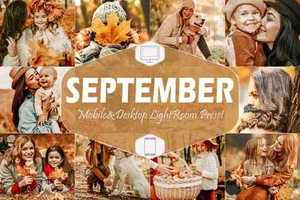 10 September Mobile & Desktop Lightroom Presets, fall Filter - 840367