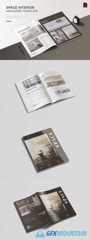 Space Interior Magazine Template