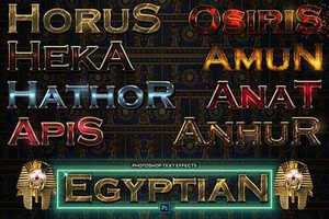 Ancient Egyptian Pharaoh Text Effects