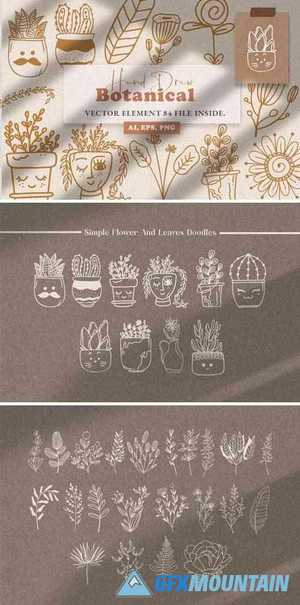 Botanical Line Art Illustration Vol.3