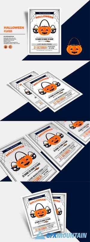 Halloween Invitation Flyer Template 6047213