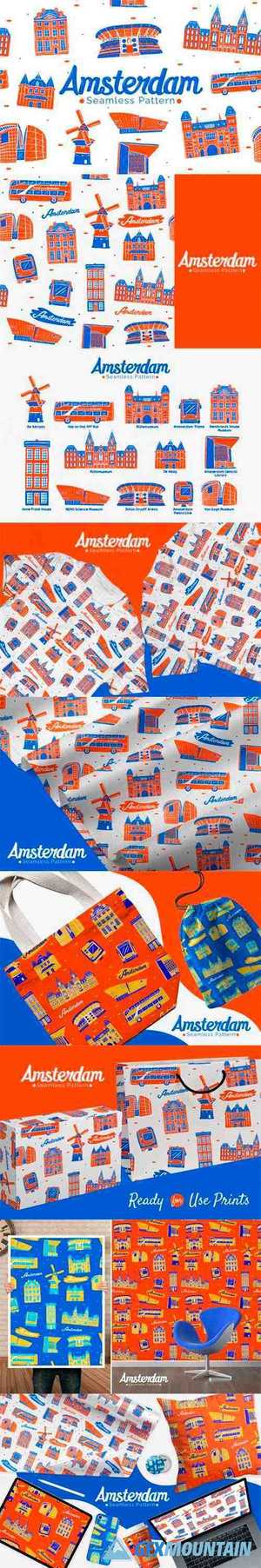 Amsterdam Seamless Pattern 6060049