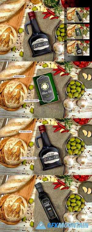 Olive Oil Package Mockup Vol 2