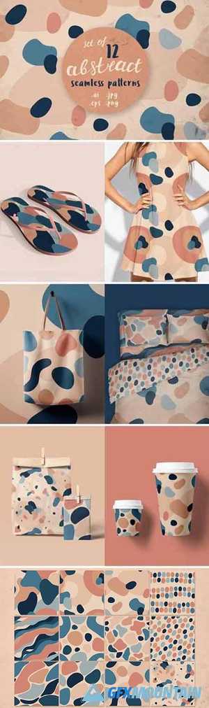 12 abstract seamless patterns 5005876
