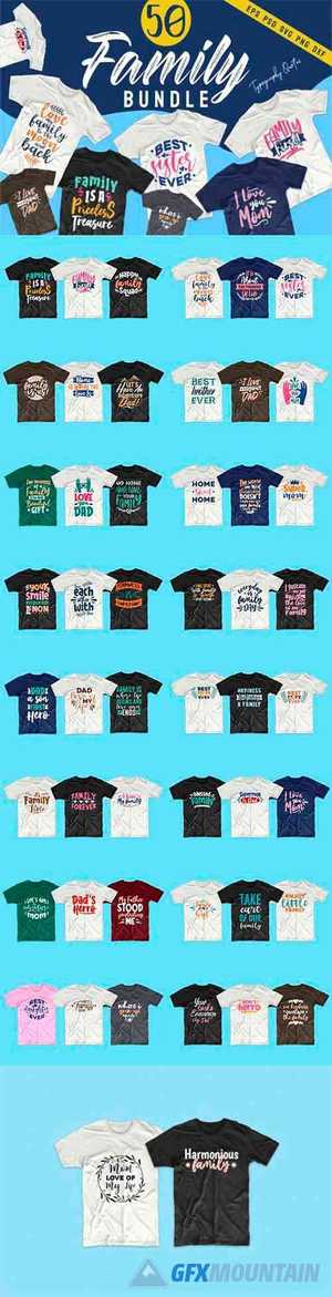 Family SVG Bundle Quotes T-Shirt Design 6204685