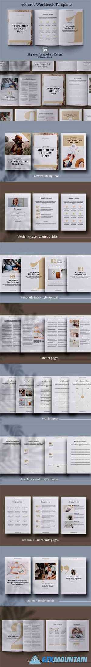 eCourse Workbook InDesign template 4663195