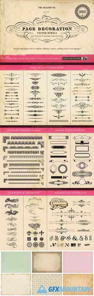 The Ultimate Page Decoration Vector Bundle