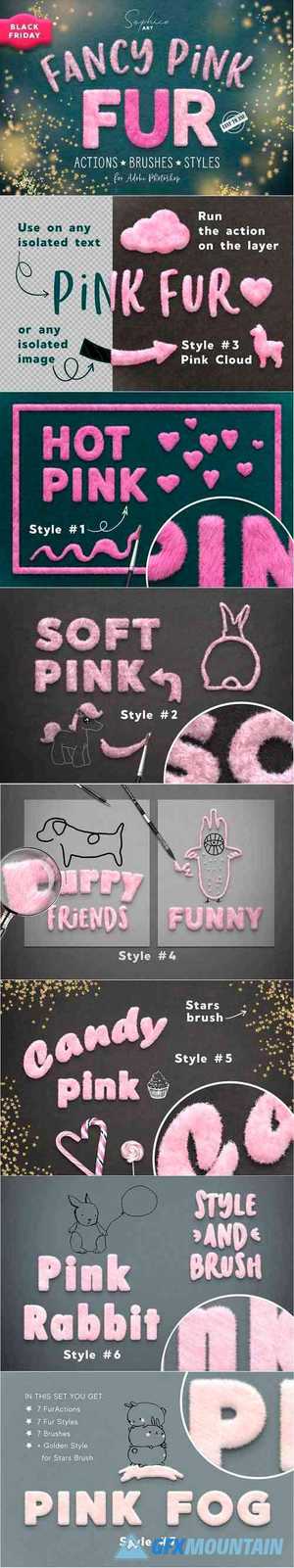 Fanсy Pink Fur Photoshop Effect 5611085