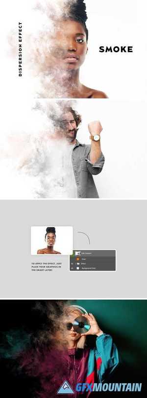 Smoke Dispersion Effect for Photoshop