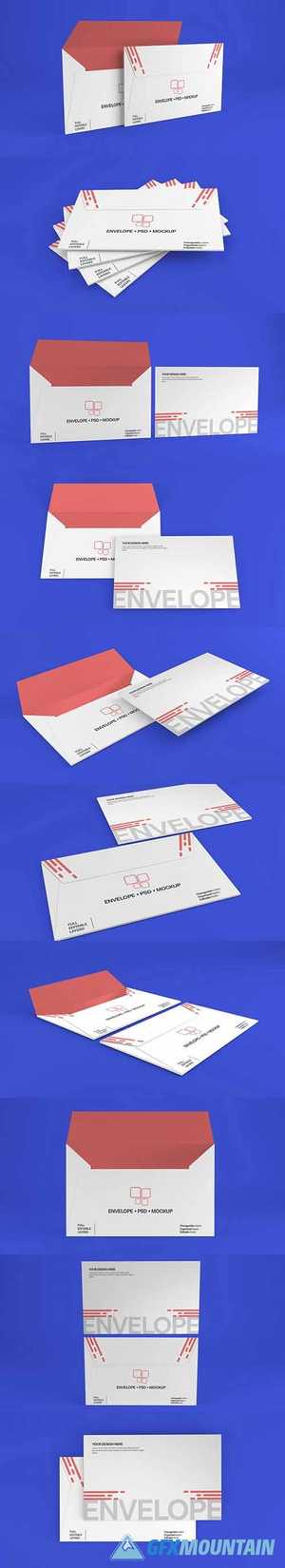 Realistic envelope mockup