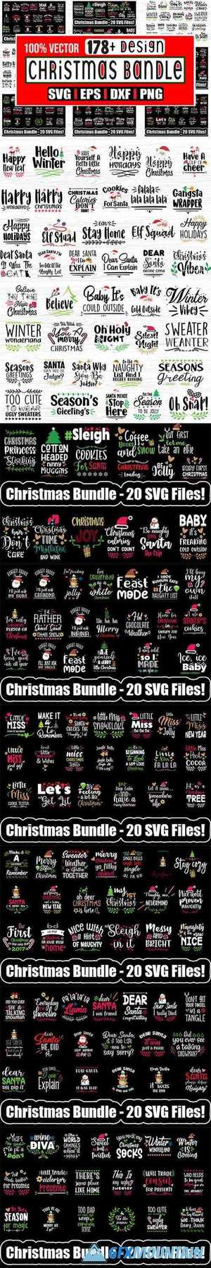 178 Christmas and New Year SVG Designs 6837622