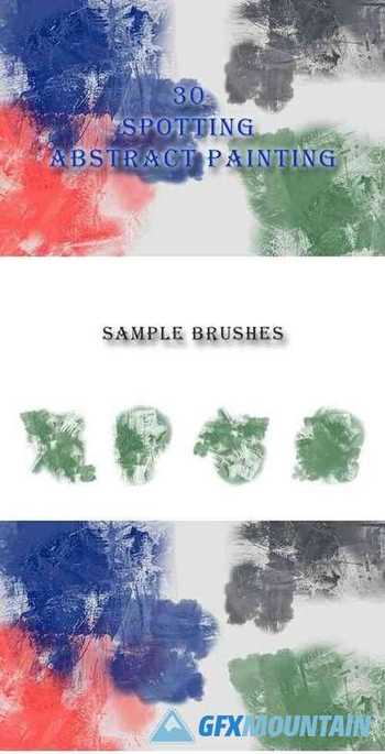 30 Spotting Abstract Painting Brushes