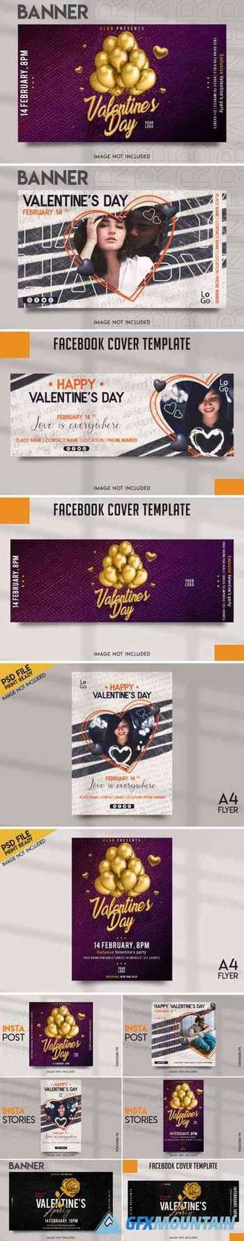 Valentines Day Social Media Template Pack