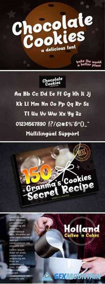 Chocolate Cookies Font