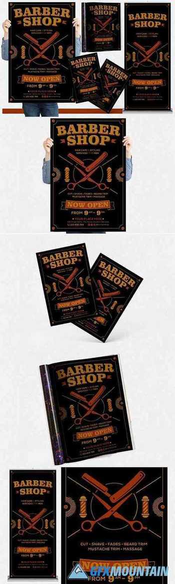Barber Shop #01 Print Templates Pack