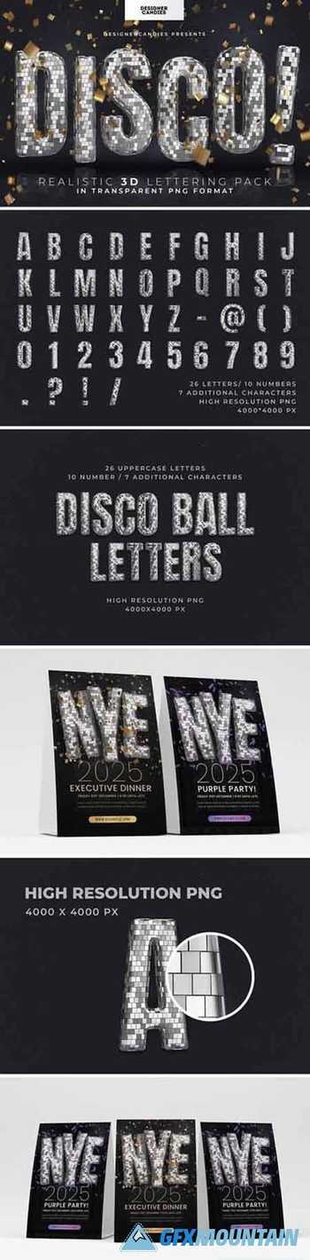 Disco Ball 3D Letting Pack