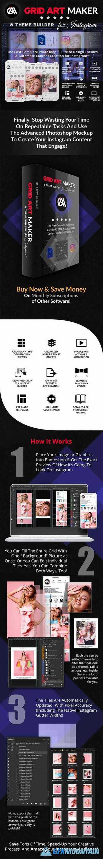 Instagram Grid Art Maker - All-In-One Photoshop Suite 30243603