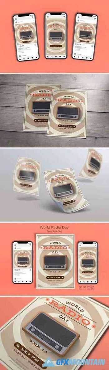 World Radio Day Template Set