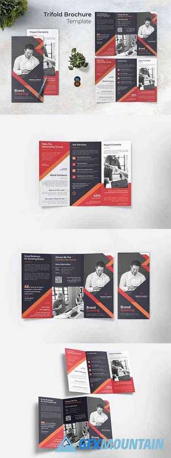Branding Identity Trifold Brochure
