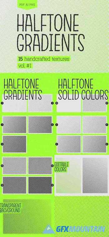 Halftone Gradients Texture Pack