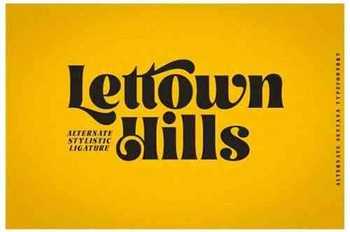Lettown Hills Font