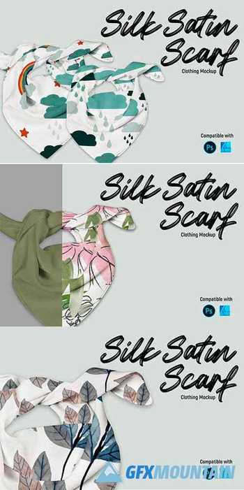 Silk Satin Scraf | Mockup