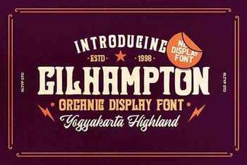 Gilhampton - Organic Typeface 