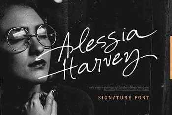 Alessia Harvey - Signature Font