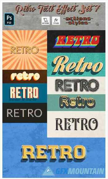 Retro Text Effect 30052397