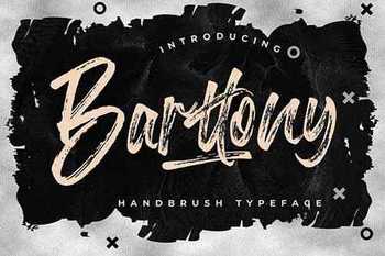 Barttony Handbrush Typeface 