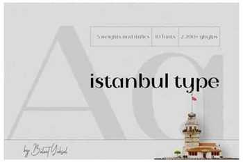 Istanbul Type Font
