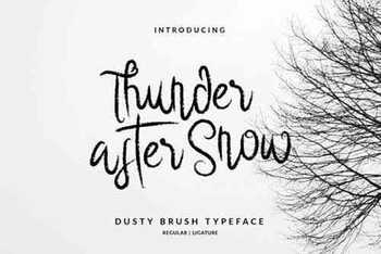 Thunder After Snow Font