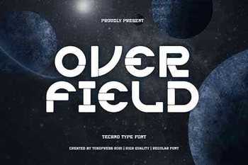 Overfield - Techno gaming font