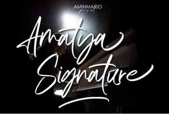 Amatya Signature Font