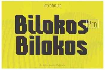 Bilokos Pro Expanded Font