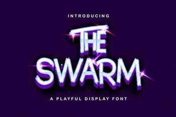 The Swarm - Playful Display Font