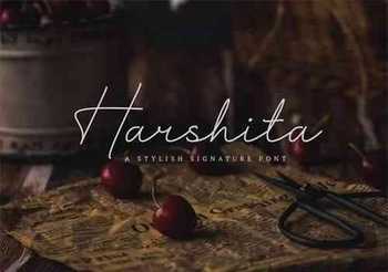 Harshita - A Stylish Signature Font