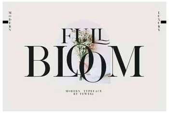 Full Bloom Font