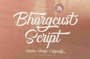 Bhorgcust - Script Font