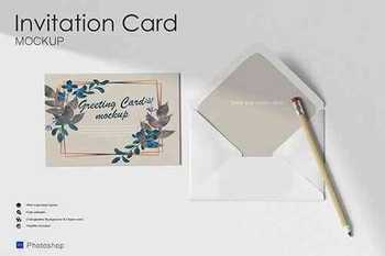Envelope Invitation Mock Up