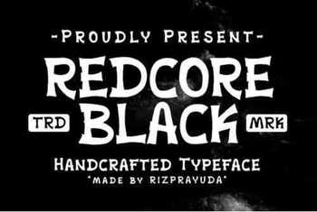 Redcore Black Font