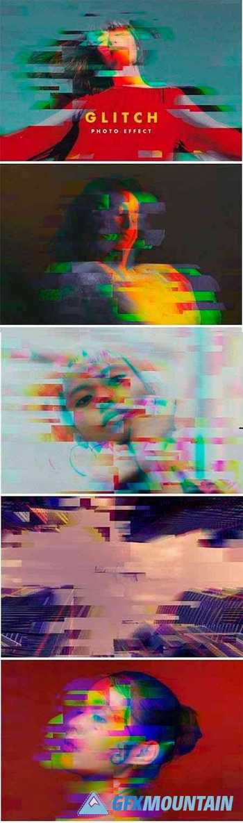 RGB Glitch Photo Effect