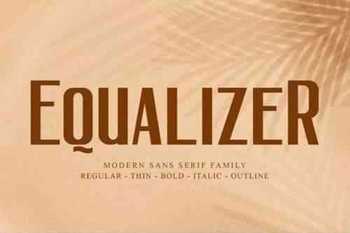 Equalizer Font