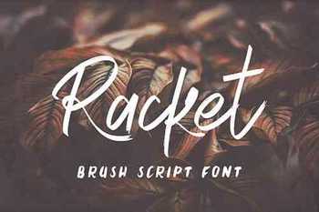Racket Brush Script