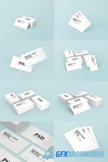 White simple business card mockup
