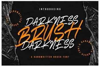 Darkness Brush Font
