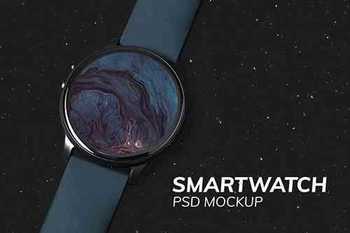 Smartwatch screen mockup psd digital device