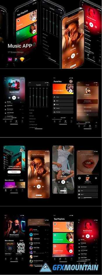 Amazing Music App UI Kit